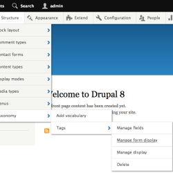 drupal toolbar